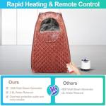 Portable Single Person Sauna Tent with Steam Generator