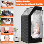Portable Home Sauna Tent with Timer and Remote Control