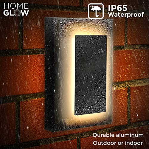 Modern Black LED Wall Light Fixture – Indoor/Outdoor