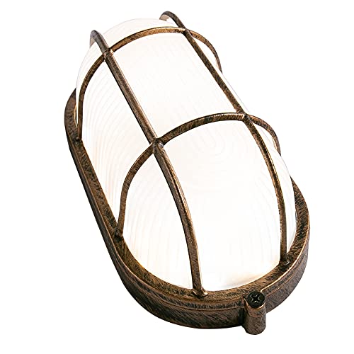 Waterproof 3-Color LED Ceiling Light - Antique Copper