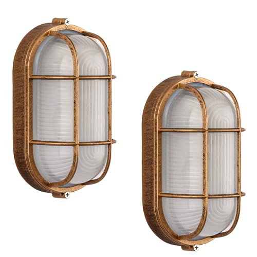Outdoor Oval Nautical Wall Lights with Bulb