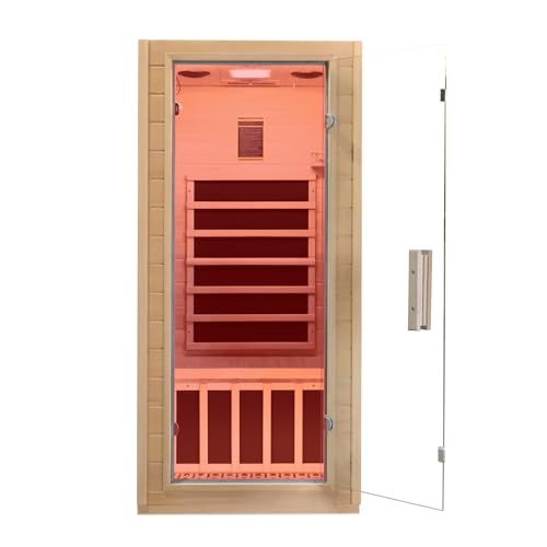 1-Person Low EMF Infrared Sauna with Bluetooth Speakers