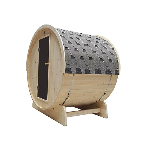 ALEKO 3-4 Person Barrel Sauna with Harvia Heater