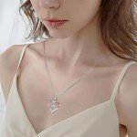 Sterling Silver Initial N Necklace for Women