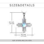Zia Sun Symbol 925 Silver Moonstone Jewelry