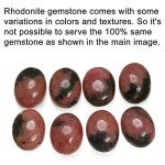 Natural Pink Rhodonite Sterling Silver Pendant Necklace