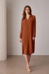 Grace Karin Women's Casual Midi Shirt Dress with Pockets