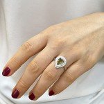 Color Change Zultanite Silver Jewelry Set for Women