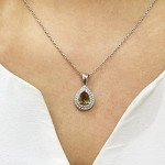 Color Change Zultanite Silver Jewelry Set for Women