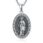 Our Lady of Guadal Necklace in Sterling Silver