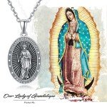 Our Lady of Guadal Necklace in Sterling Silver