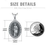 Our Lady of Guadal Necklace in Sterling Silver