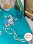 Charming Embroidered Ao Dai for Tet Celebration