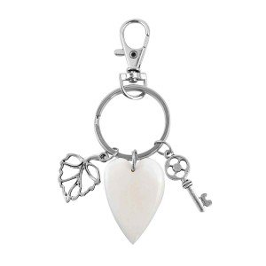 Stainless Steel Heart Tassel Charm Jewelry for Her