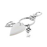 Stainless Steel Heart Tassel Charm Jewelry for Her