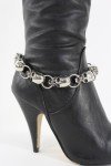 Silver Skull Boot Bracelet for Women – Biker Chic