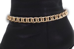 Gold Metal Boot Chain Bracelet for Women