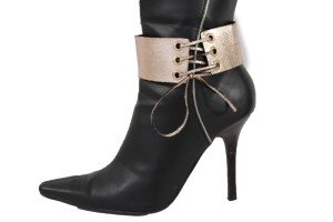 Women’s Fashion Metallic Copper Boot Bracelet Anklet