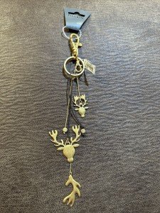 Moose Reindeer Keychain by Pilgrim Jewellery