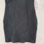 Aqua Black Sleeveless Halter Neck Sweater Dress
