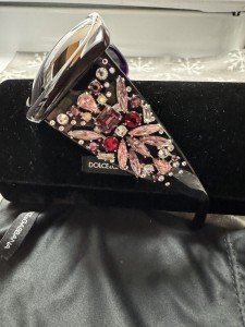 DOLCE&GABBANA Limited Edition Purple Swarovski Sunglasses