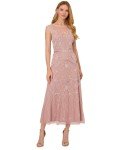 Petite Beaded Midi Dress by Adrianna Papell