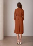Grace Karin Women's Casual Midi Shirt Dress with Pockets