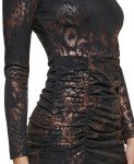 Guess Women's Animal-Print Ruched Dress