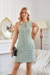 Grace Karin Women's Sleeveless Tweed Office Dress