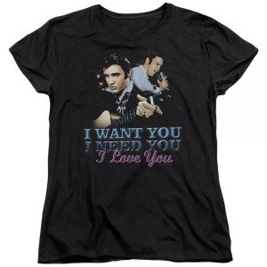 Elvis "I Want You" Tee for Women