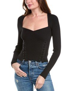 Daphane Lace-Up Top by Simkhai for Women