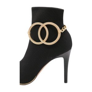 Gold Metal Western Boot Chain Bracelet for Women