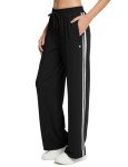 BALEAF Women's Athletic Track Pants with Zipper Pockets