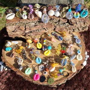 25 Mixed Dreadlock Beads for Hair Accessories