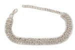 Silver Double Strand Boot Bracelet Anklet for Women