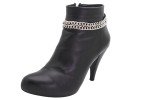Silver Double Strand Boot Bracelet Anklet for Women