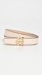 Tory Burch Women's 1" Miller Belt in Cream/Gold
