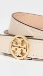 Tory Burch Women's 1" Miller Belt in Cream/Gold