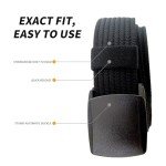 Adjustable Smooth Buckle Nylon Canvas Belt