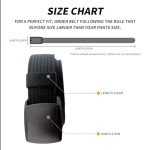 Adjustable Smooth Buckle Nylon Canvas Belt