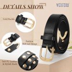 Stylish Adjustable Punk Leather Belt for Women