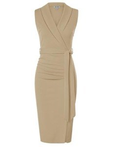 Grace Karin Women's Sleeveless Office Wrap Dress