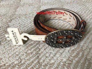 Sonoma Women's Brown Faux Leather Belt - Sizes S to XL