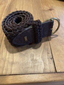 Tommy Hilfiger Women's Braided Leather Belt - Medium