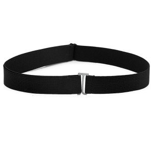 Women's Comfortable Stretch Elastic Belt with Flat Buckle