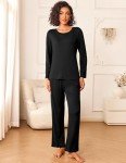Ekouaer Women's Soft Long Sleeve Pajama Set