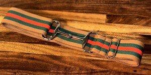 Equestrian Style Stripe Adjustable Elastic Belt