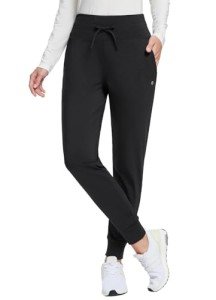 BALEAF Women's Waterproof Fleece-Lined Joggers - Black