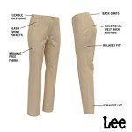 Lee Women's Relaxed Fit Straight Leg Pants - Espresso
