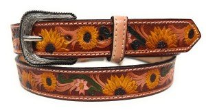 Sunflower Western Leather Belt for Women
